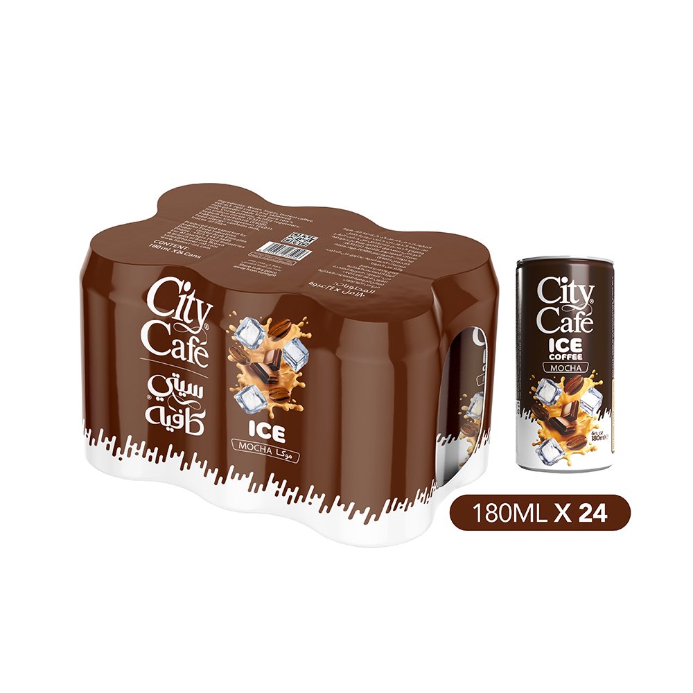 كرتونة آيس كوفي شوكولا 24×180 مل، طعم غني ومنعش، فوقان يرد الروح، خليك جاهز لكل يوم صيفي بنكهة بتبرد قلبك