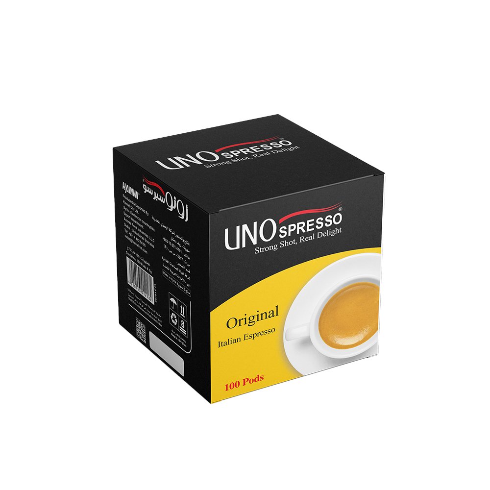 اونو سبريسو – ١٠٠ فلتر × ٧غ، فلاتر قهوة اسبريسو لمحترفي القهوة، بن محمّص بدقة ونكهة قوية لعشاق الإسبريسو المكثّف