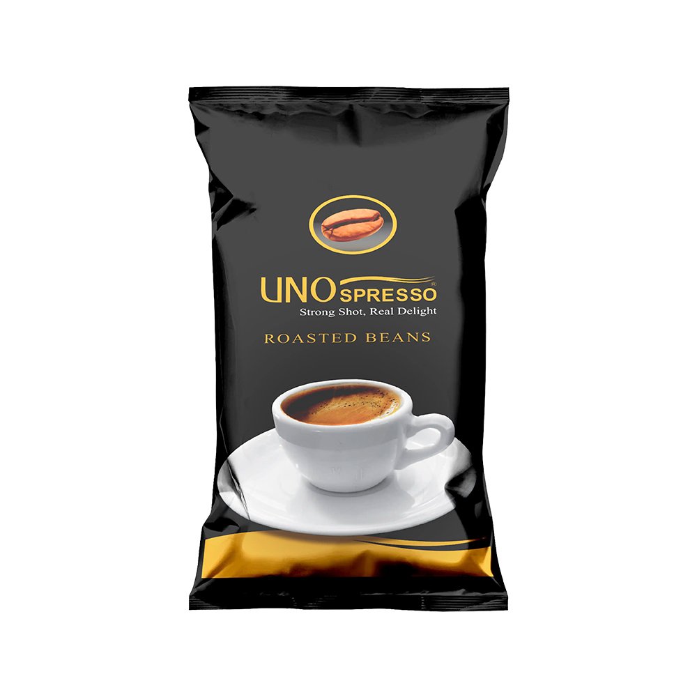 اونو سبريسو – حبوب قهوة اسبريسو ١٠٠٠غ، محمّصة بإتقان من أجود الحقول بالعالم، طعم قوي وغني لعشاق الإسبريسو الأصيل بكل فنجان