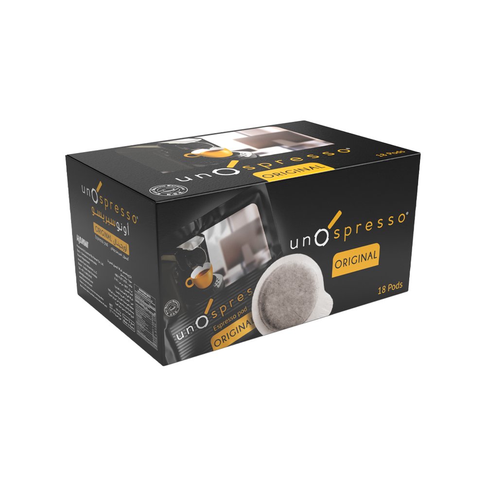 اونو سبريسو – ١٨ فلتر × ٧غ، فلاتر قهوة اسبريسو جاهزة، بن فاخر وموزون بدقة لتحضير فنجان قوي وسلس بسرعة وسهولة